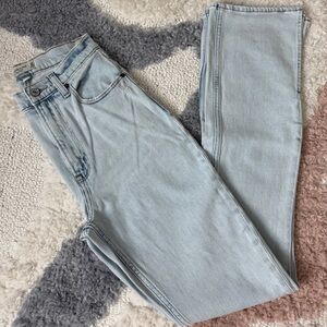 Abercrombie & Fitch the slim straight ultra high rise jeans
